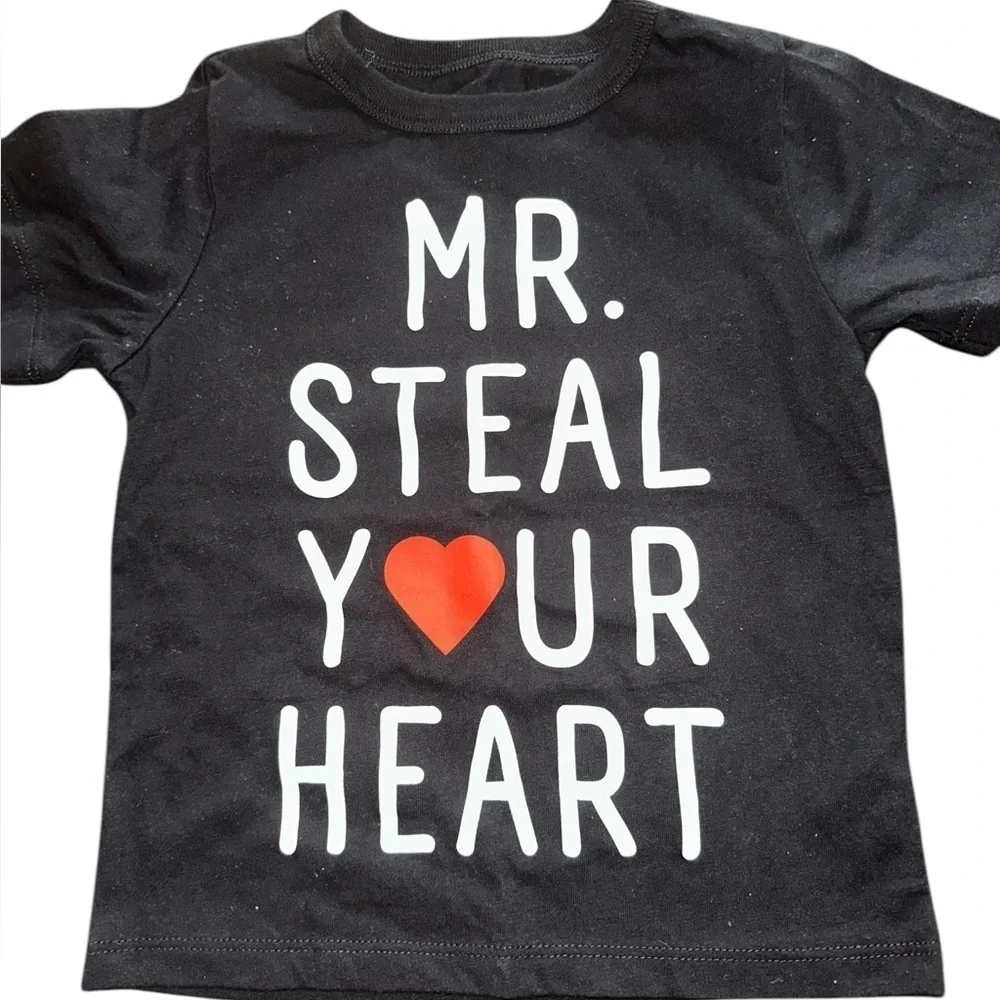 Children’s Place Boy’s 2T t-shirts. Mr. Steal your ❤️ and Heart Breaker.
